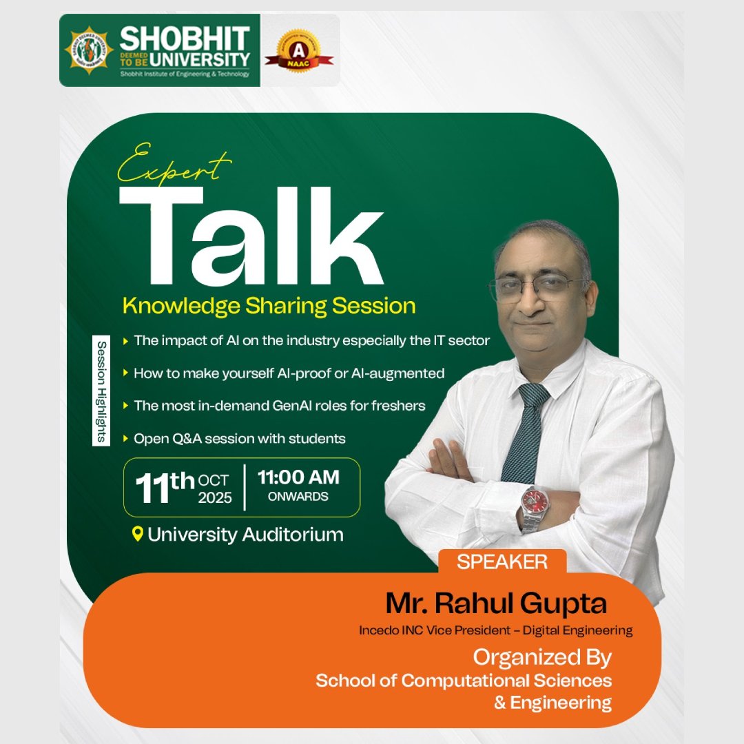 Expert Talk – Knowledge Sharing Session