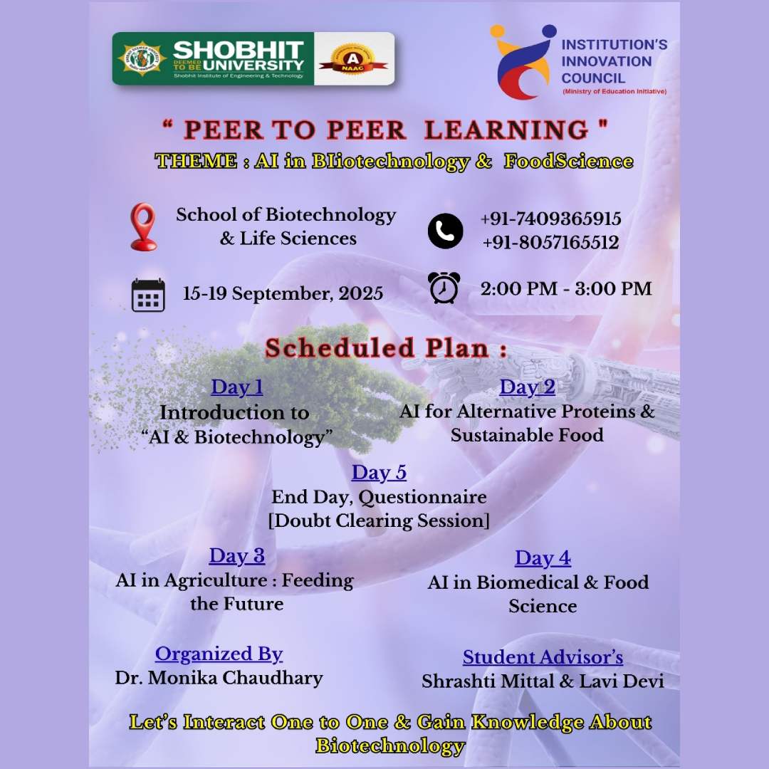 Join Us for Peer-to-Peer Learning on AI in Biotechnology & Food Science