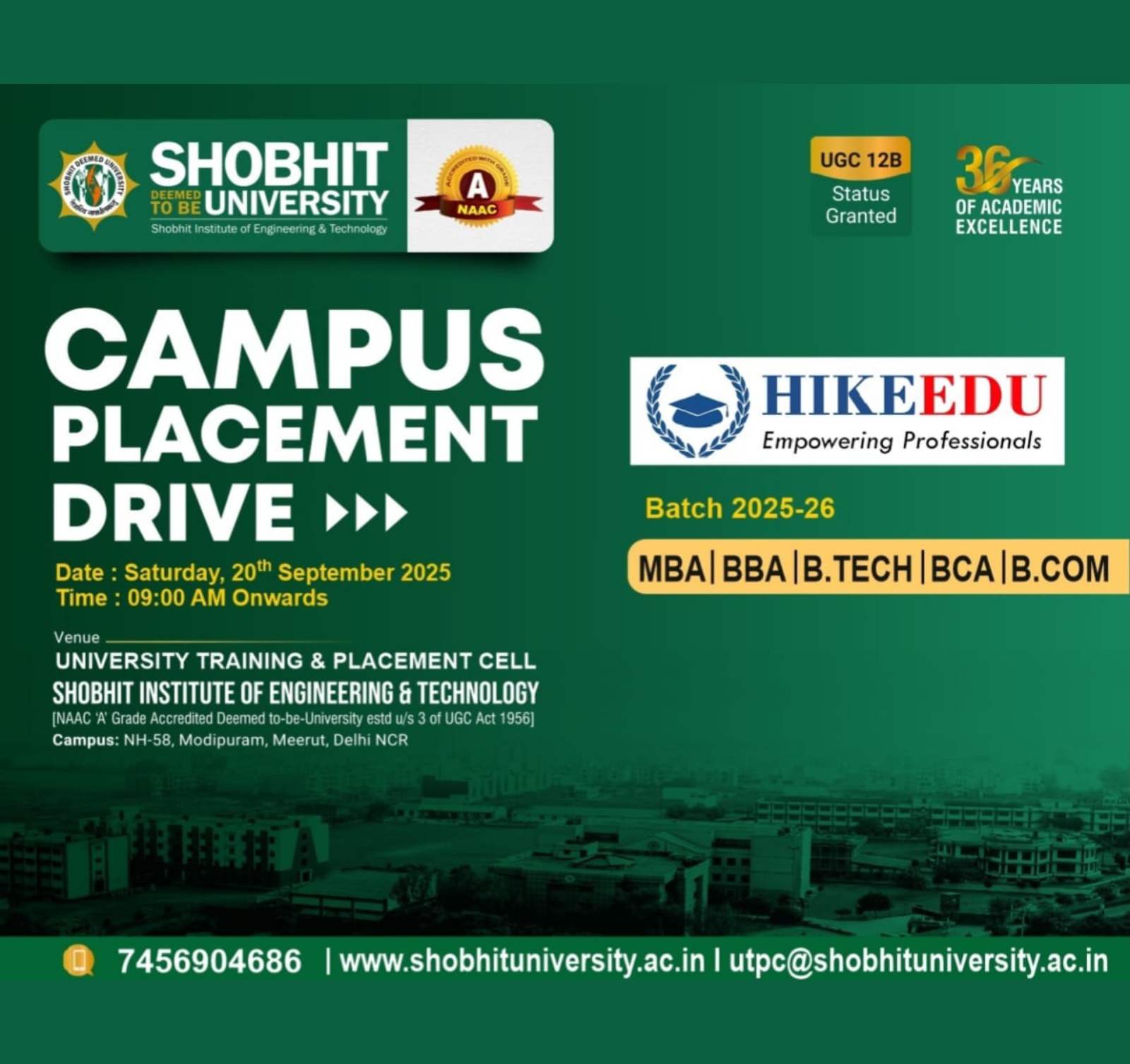 Campus Recruitment Drive – Hike Education