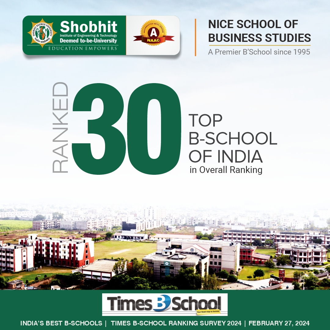 Ranked 30 Top B-School of India in Overall Ranking