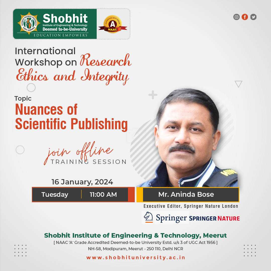An International workshop on Research Ethics and Integrity