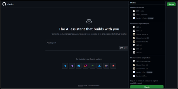 GitHub Copilot Home Page