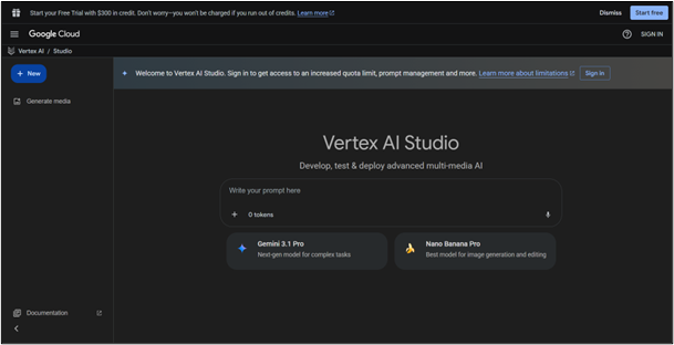 Vertex AI, a platform under Google AutoML