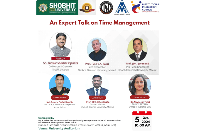 An Expert Talk on Time Management