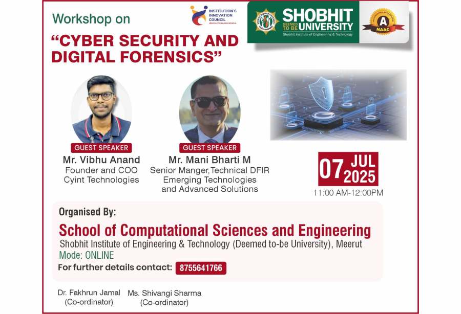 workshop on Cyber Security and Digital Forensics