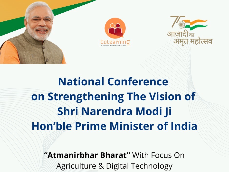 National Conference on Atmanirbhar Bharat with focus on Agriculture & Digital Technology on 11-12-2021 at Hotel Le-Meridien, New Delhi